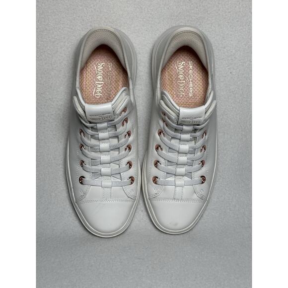 SKECHERS Shoes - Skechers Snoop Dogg Sneaker Women 8.5 Pink White Leather Slip Ins Hands Free